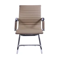 Cadeira Or Design Base Fixa Eames, Peso Máximo Suportado: 120 Kg, Caramelo