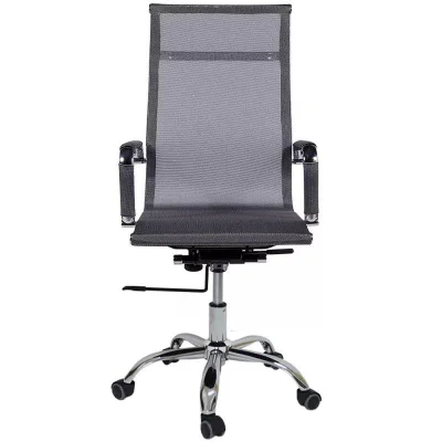 Cadeira Presidente Giratória Tela Eames, Cinza