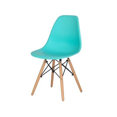 Cadeira Charles Eames Eiffel Tiffany Base Madeira Sala Cozinha Jantar