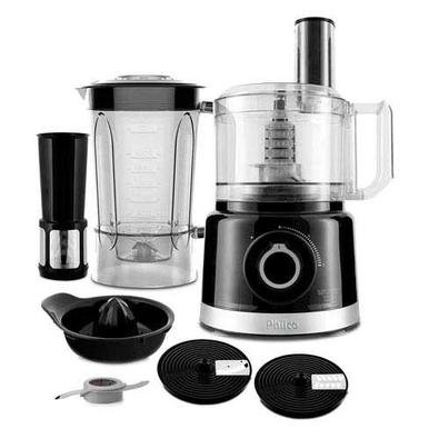 Multiprocessador PMP1550P Turbo, 900 W de Potência, Consumo de 9,0 Kw/h, Pro 6 em1: Processador, Ralador, Fatiador, Liquidificador, Batedeira, e Espre