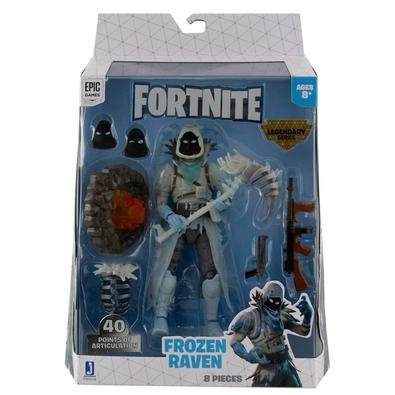 Figura de ação de 6” dos personagens de Fortnite serie legendarias, com 40 pontos de articulação. Possui faces intercambiáveis, e detalhes incríveis.