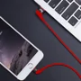 Cabo Lightning, Sincronização E Recarga 12w 2.4a, Conector 90°, 1 Metro, Vermelho, Xft810rd, Elg