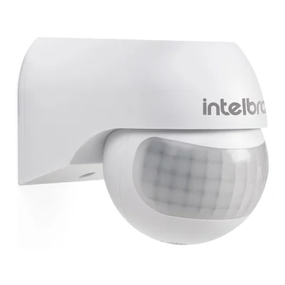 Sensor De Presença Intelbras, Detecção Até 12M, De Parede, 180 Graus, Fotocélula - ESP 180