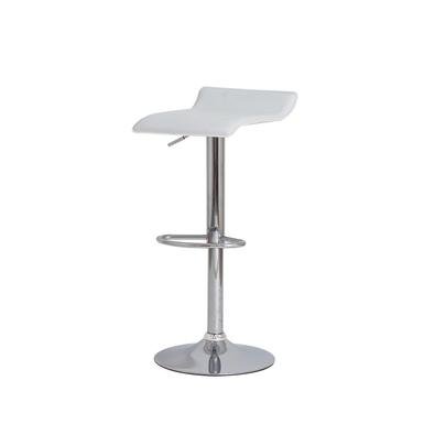 Banqueta Tóquio Belo Horizonte Branca Base Giratória Cromada Altura Regulável Cozinha Bar Bancada - Branco