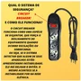 Filtro De Linha Megatron 3 Tomadas Pp 3x0.75, Comprimento 1 Metro Preto