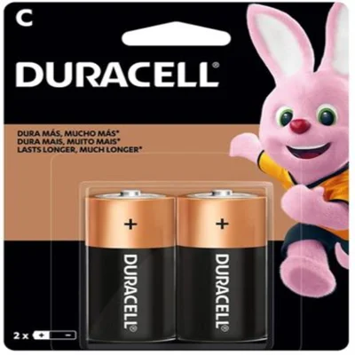 Pilha Alcalina Duracell Alcalina Média Com 2 Unidades C2