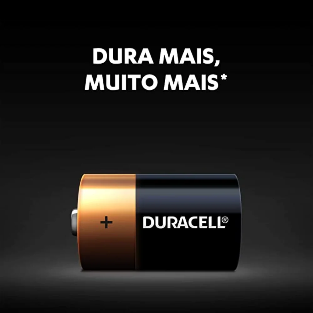 Imagem 3 de 3 do produto Pilha Alcalina Duracell Alcalina Média Com 2 Unidades C2