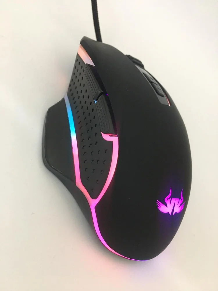 Imagem 3 de 5 do produto Mouse Gamer Knup Rgb 7 Botões Pc Notebook Usb 4800 Dpi