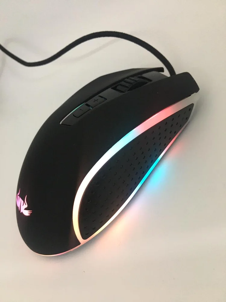 Imagem 4 de 5 do produto Mouse Gamer Knup Rgb 7 Botões Pc Notebook Usb 4800 Dpi