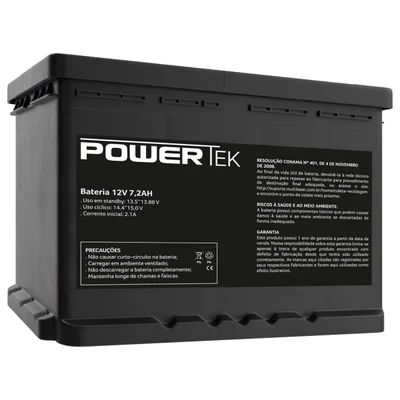 Bateria Selada Powertek, 12V, 7.2AH - EN014