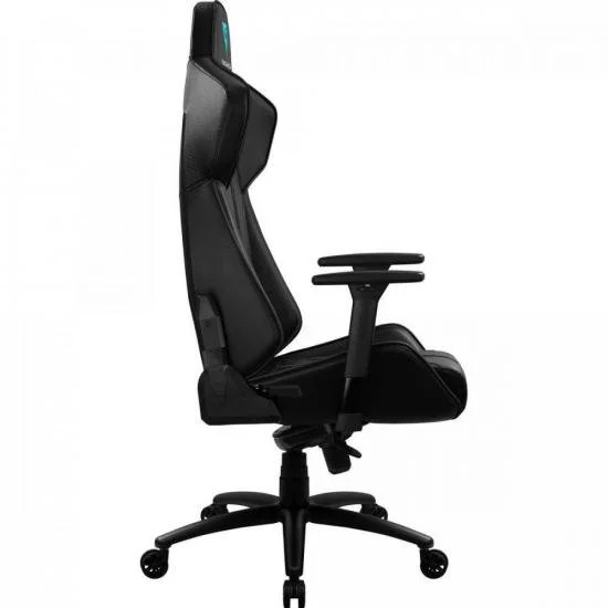 Imagem 2 de 5 do produto Cadeira Gamer Thunderx3 BC7 Larger, Peso Suportado até 150Kg, Almofadas de pescoço e lombar, Preto E Ciano