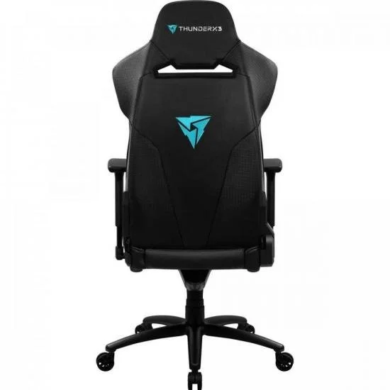 Imagem 3 de 5 do produto Cadeira Gamer Thunderx3 BC7 Larger, Peso Suportado até 150Kg, Almofadas de pescoço e lombar, Preto E Ciano