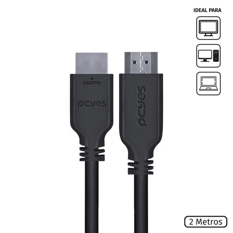 Imagem 5 de 5 do produto Cabo Displayport Macho para Hdmi 2.0 Macho 2 Metros - Pdphm-2