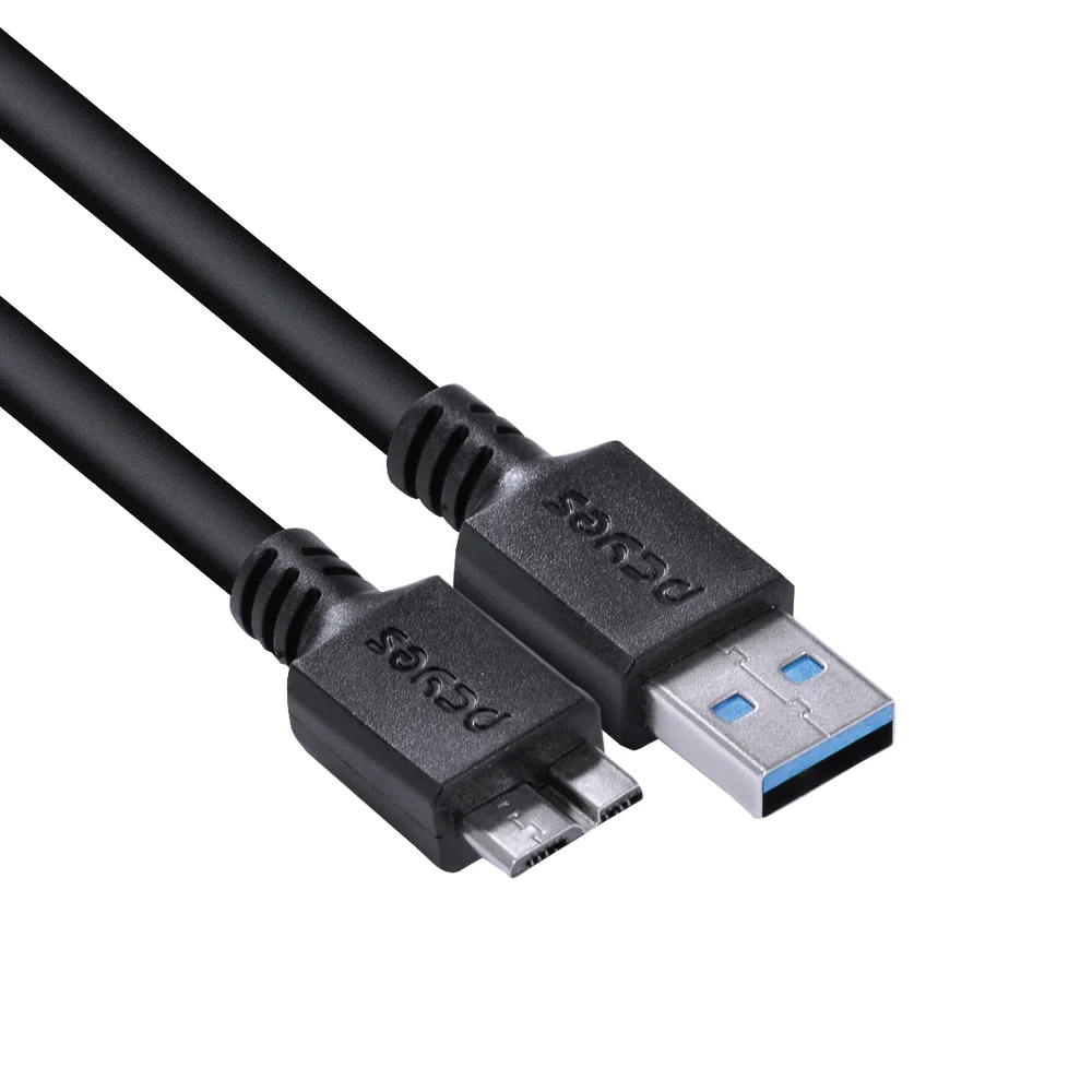 Imagem 5 de 5 do produto Cabo Para Hd Externo Usb A 3.0 Macho Para Micro Usb B 3.0 (10 Pinos) Macho 28awg Puro Cobre 5 Metros - Puamcm3-5