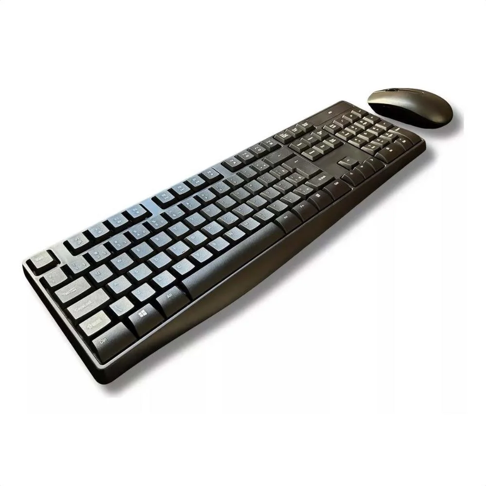 Imagem 3 de 5 do produto Kit Teclado E Mouse Sem Fio 2.4ghz Multimídia Usb Bulk Com Pilhas Tc269.