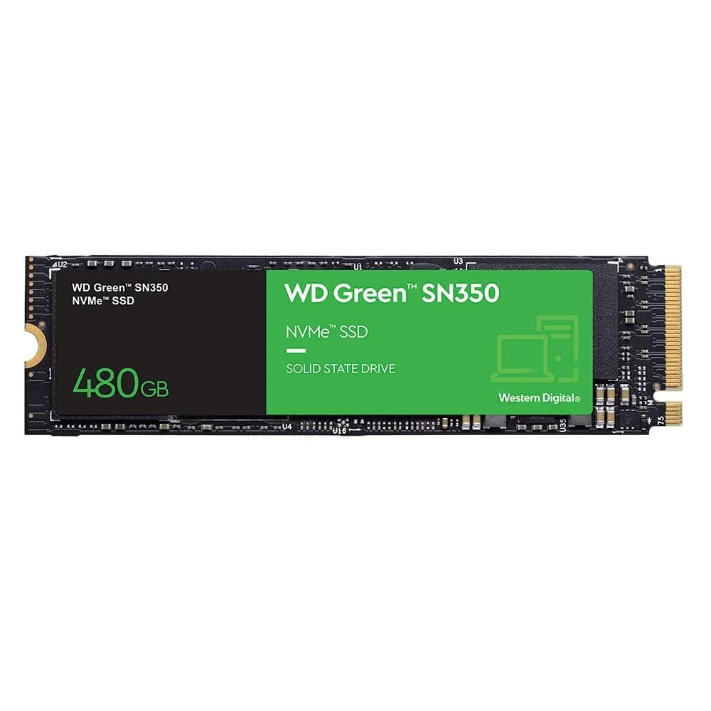 SSD WD Sn350 480GB, M.2 2280, Nvme, Pcie, Leitura 2400MB/S, Gravação 1900MB/S - Wds480g2g0c