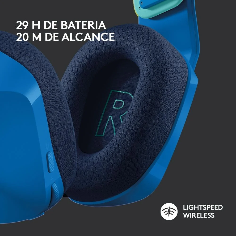Imagem 5 de 5 do produto Headset Gamer Sem Fio Logitech G733 7.1 Dolby Surround, RGB Com Blue Voice Para Pc E Playstation Azul