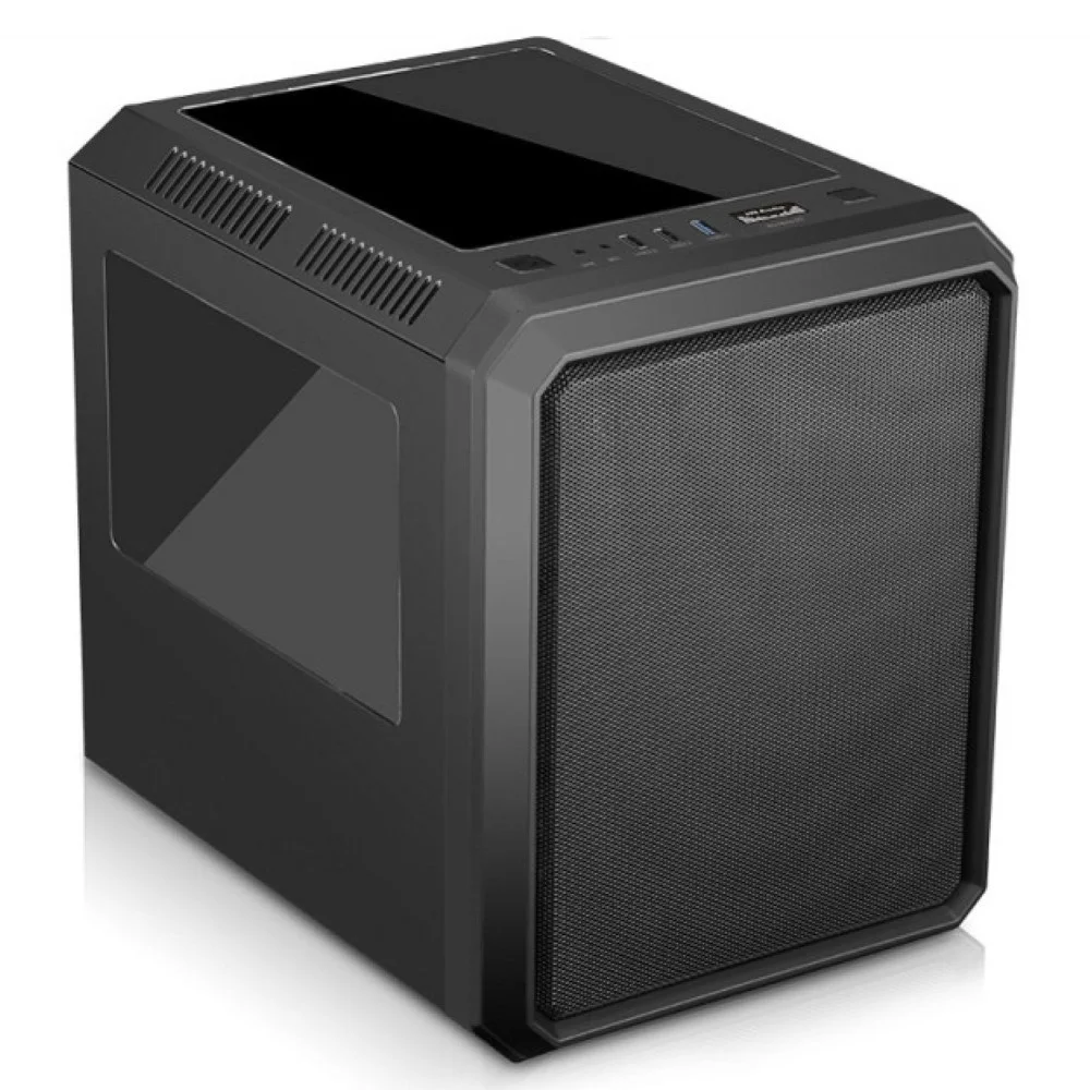 Gabinete Gamer K-mex Microcraft III, Mini Tower, M-Itx, Com Fan, Sem Fonte, Preto - Cg-03rc