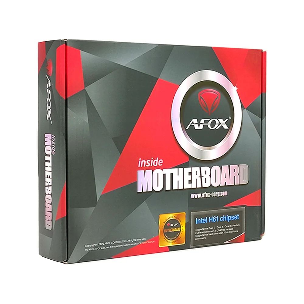 Placa-Mãe Afox, Intel LGA 1155, mATX, DDR3, VGA e HDMI - H61-MA5 5
