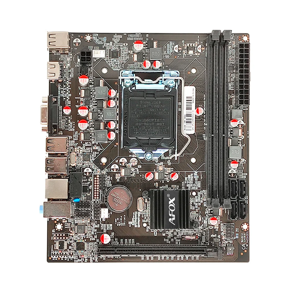 Placa-Mãe Afox, Intel LGA 1155, mATX, DDR3, VGA e HDMI - H61-MA5 7