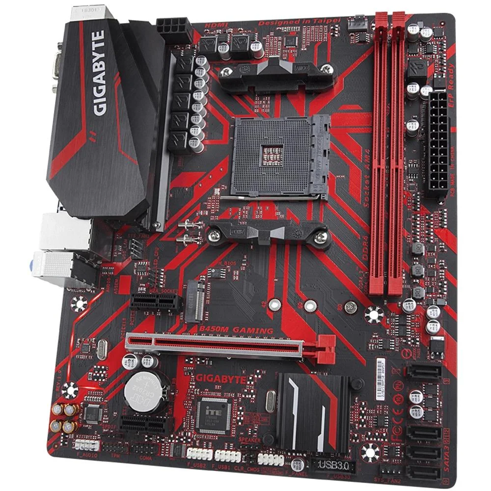 Placa Mãe Gigabyte B450M Gaming, AMD AM4, mATX, DDR4, Chipset Amd B450
