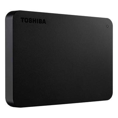 O HD Portátil 1TB Toshiba Canvio Basics possui um design de perfil elegante com um acabamento fosco e resistente a manchas. Conexão Plug & Play, fácil