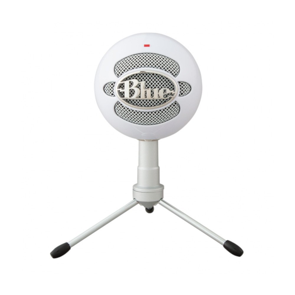 Microfone Condensador Logitech, USB, Blue Snowball Ice, Branco - 988-000070
