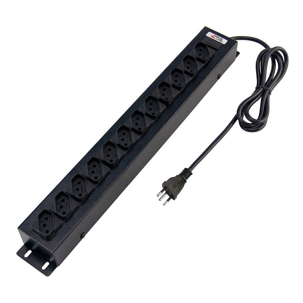 Filtro De Linha Force Line Regua Com 12 Tomadas