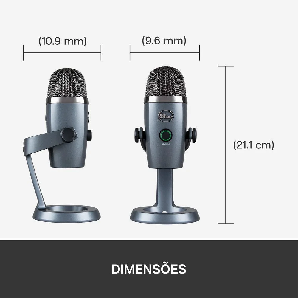 Microfone Condensador Logitech Cardioide KaBuM