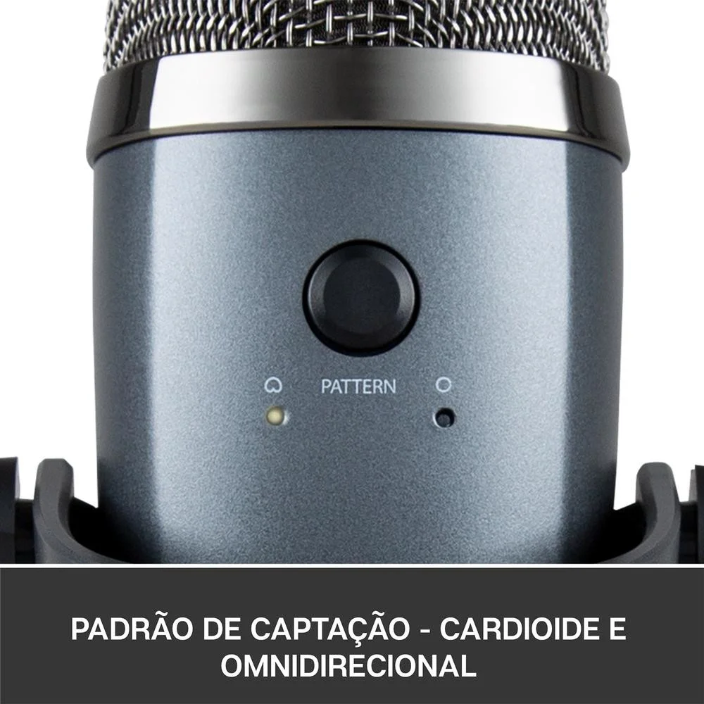 Microfone Condensador Logitech Cardioide KaBuM