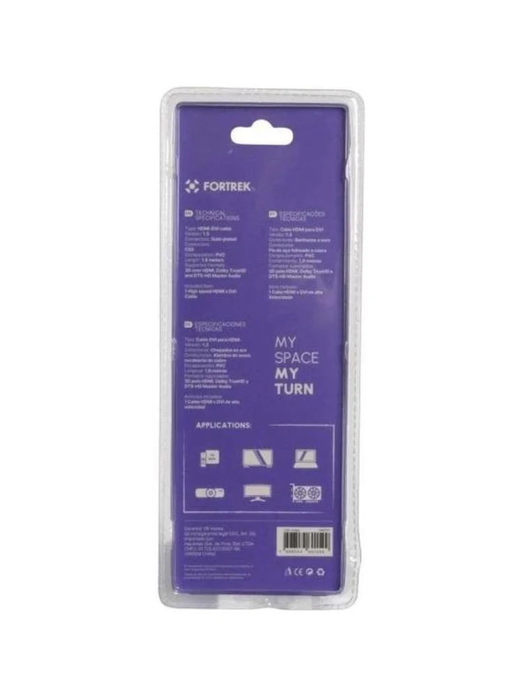 Imagem 3 de 5 do produto Cabo Hdmi X Dvi-d Hmd-201 1,8m Fortrek