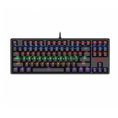 Teclado Mecânico Gamer Redragon, Switch Daksa - K576RO Teclado Mecânico Redragon Daksa vem em padrão compacto Tenkeyless, com teclas Double Shot no Pa