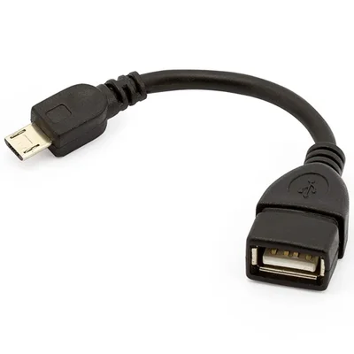 Cabo Otg Adaptador 5 Conversor USB Mobile Para USB Fêmea, 17 Cm, 018-0112