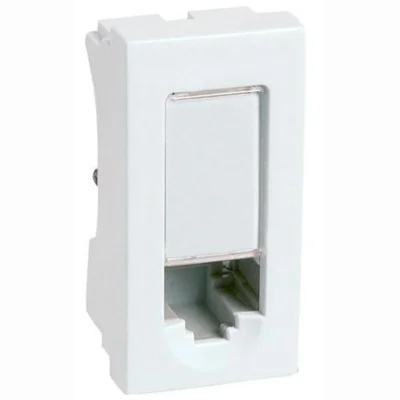 Módulo Tomada Rj45 Legrand Pial Plus+ - Cat 5e Utp Lcs2 - Pial Plus+ - Branco - 615045bc