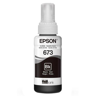 Refil De Tinta Epson T673120 Preto Para Impressora Tanque De Tinta L800