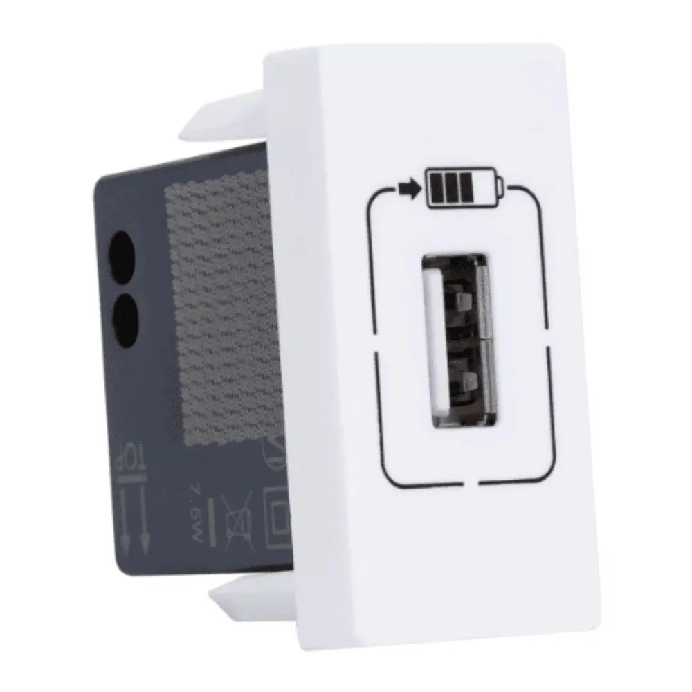Imagem 4 de 5 do produto Módulo Tomada Legrand Pial Plus+ Carregador Usb - 1100ma - 615088bc