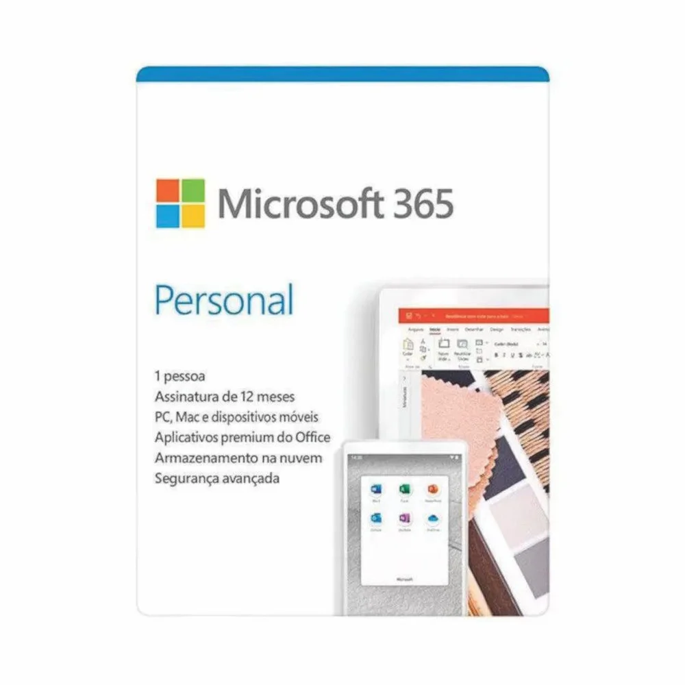 Microsoft Office 365 Personal, Licença Anual Para 1 Usuário - Qq2-00721
