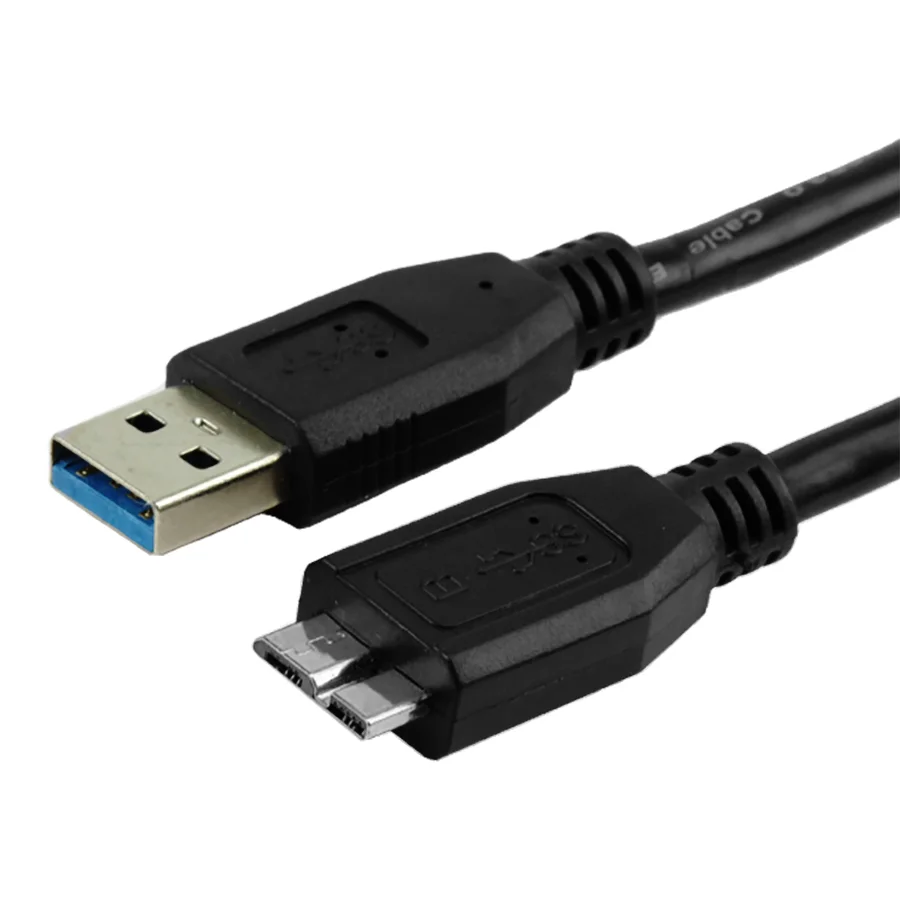 Imagem 5 de 5 do produto Cabo USB 3.1 5 Para HD Externo - 1.2 Metros, USB Para USB Micro B, 5gb/s, Preto, Chip Sce 018-7707