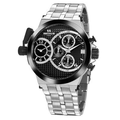 Relógio Seculus Masculino Prime Prata 20945gpsvca1