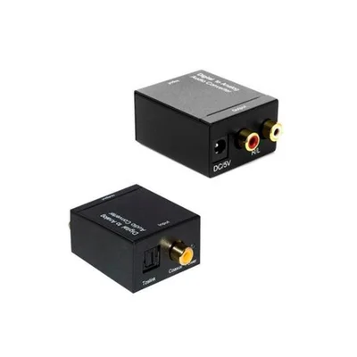 Conversor De Áudio Digital Para Analógico, Toslink (óptico) Ou Coaxial Para 2 RCA, Ad0250