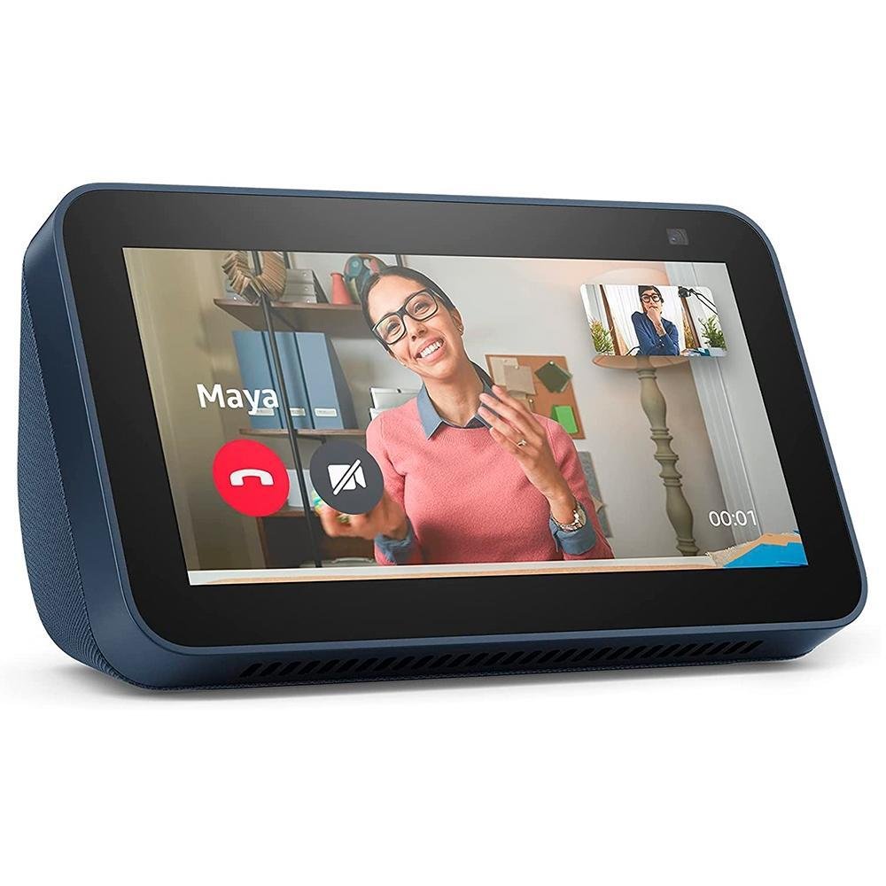 Echo Show 5, 2ª Geração Smart Speaker, Com Alexa, Display De 5 Pol, E Câmera De 2 MP, Azul - B08kjkq5c2