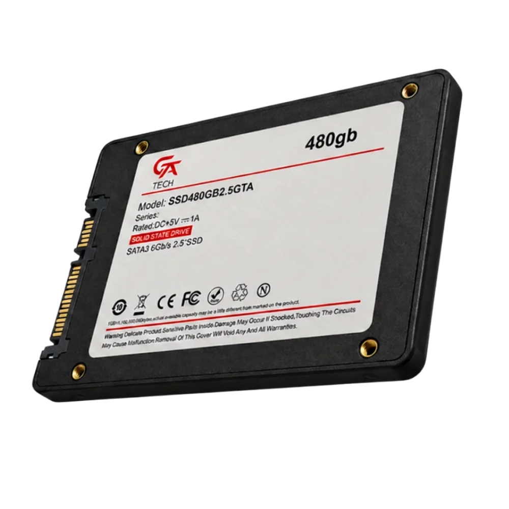 Imagem 5 de 5 do produto SSD 480GB 2.5" Sata 3, Leitura 560MB/s, Gravação 500MB/s, Gta Tech - Ssd480gb2.5