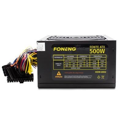 Fonte Foneng ATX, 500W Real - HDW0002