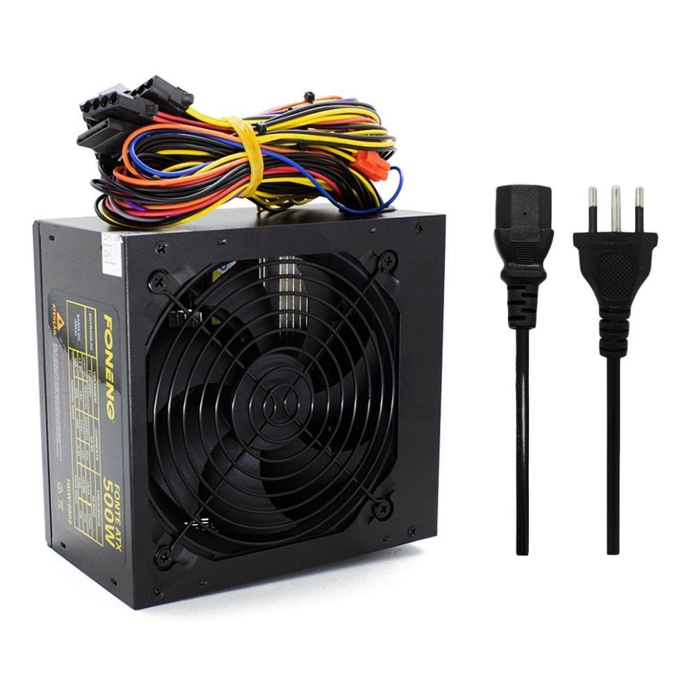Imagem 5 de 5 do produto Fonte Foneng ATX, 500W Real - HDW0002