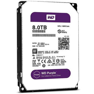 Com suporte a uma carga de trabalho nominal de até 180 TB/ano e suporte para até 64 câmeras, as unidades WD Purple são otimizadas para sistemas de vig
