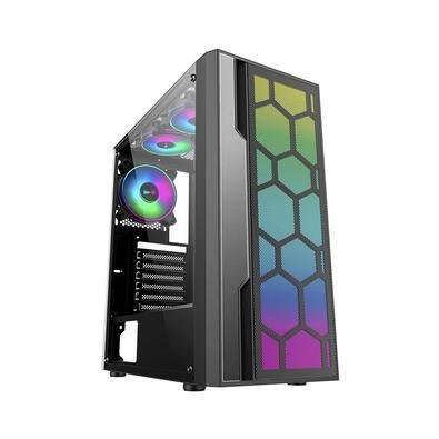Gabinete K-mex Gamer Rgb Middle Tower Multiverso Cg-02tt