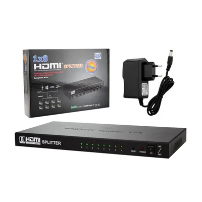 Multiplicador De Vídeo - Vídeo Splitter - 8 Saídas HDMI - Compatível Com HDMI, Hdcp E 3d - Hub0031
