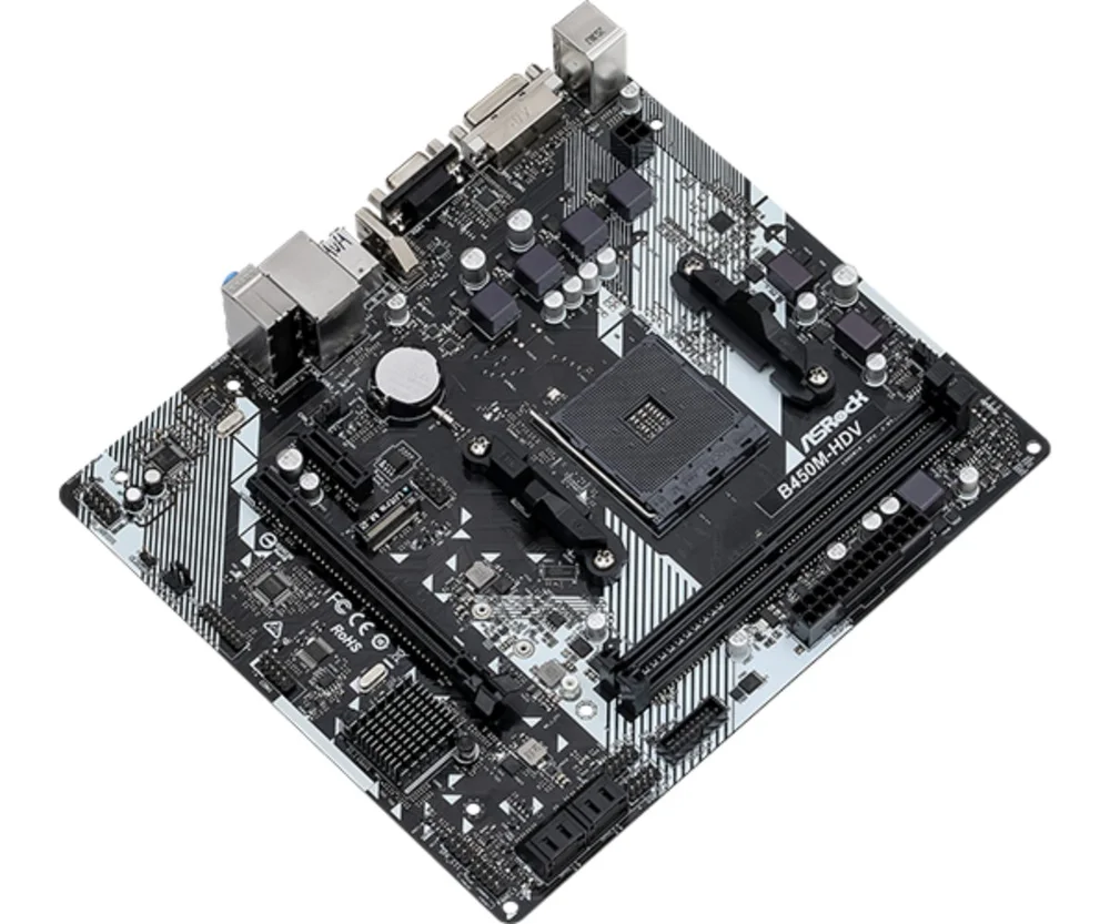 Imagem 4 de 5 do produto Placa-Mãe AsRock, AMD AM4, HDMI, DVI e VGA - B450M-HDV