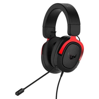 Headset Gamer Asus TUF Gaming H3 7.1 P2 Red 90YH02AR-B1UA00 Design leve e resistente O novo fone de ouvido TUF Gaming H3 foi projetado para forn