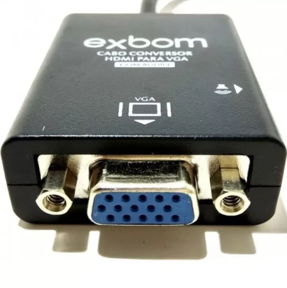 Imagem 5 de 5 do produto Cabo HDMI Para VGA Exbom, Com Áudio P2 - CC-HVA60